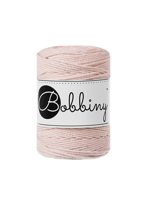Makramē virve 3PLY - Pastel Pink